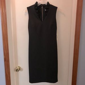 Calvin Klein Ruffle Neck - Little Black Dress